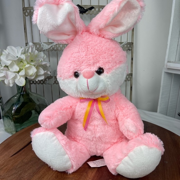 Worldplush | Toys | New Wout Tagpink Bunny Rabbit Sitting Stuffed ...